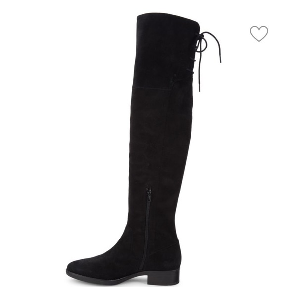 GEOX Felicity Suede Over‎ The Knee High Black Suede Boots 6.5 M, E 509 - Picture 1 of 16